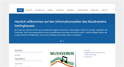 Desktop Screenshot of musikverein-oerlinghausen.de